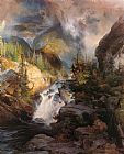 Thomas Moran Famous Paintings - Children of the Mountain